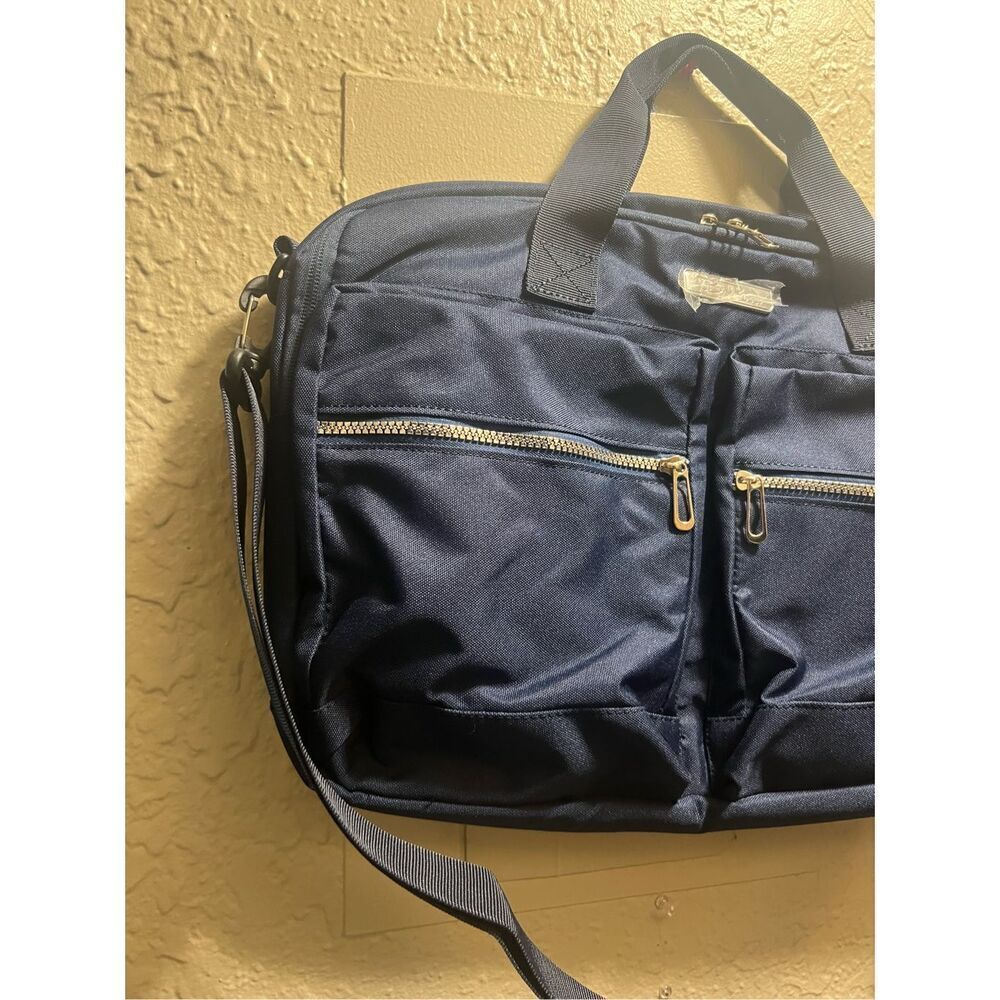 Bella Russo 17” Navy Laptop Bag NEW NO TAGS - Picture 3 of 15